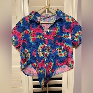 Women’s cropped Grateful Dead shirt